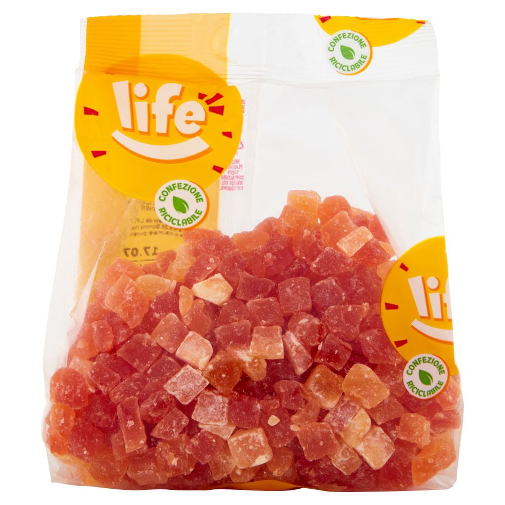 PAPAYA DISIDRATATA CUBETTI | CT: 10CF X 500g | LIFE