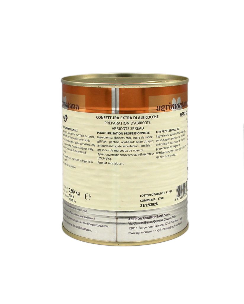 CONFETTURA ALBICOCCA | CT: 6PZ X 900g | AGRIMONTANA