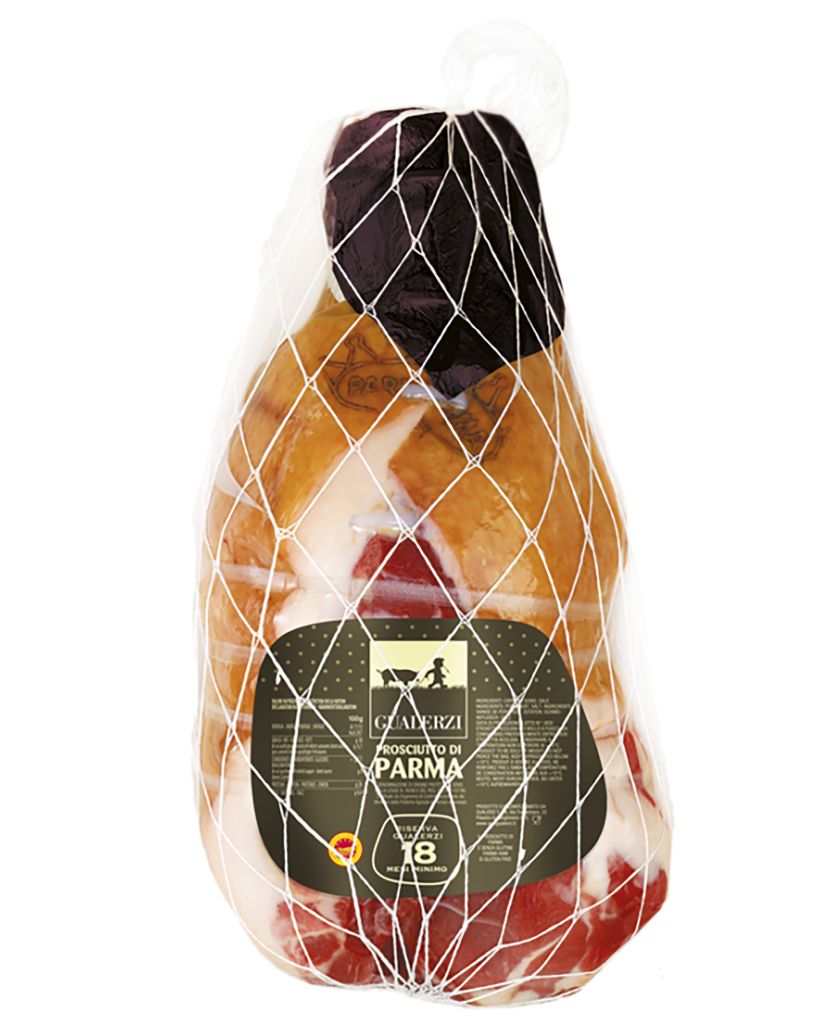PROSCIUTTO CRUDO PARMA DOP ADDOBBO 18M S/OGUALERZI