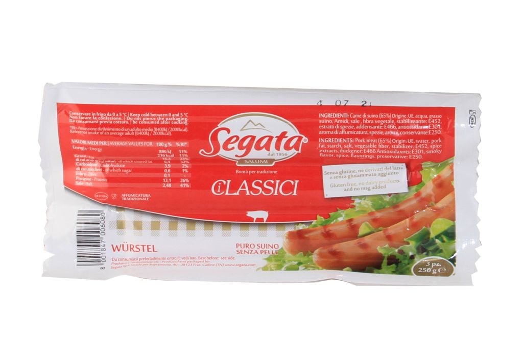 WURSTEL CLASSICI 3X80g SEGATA