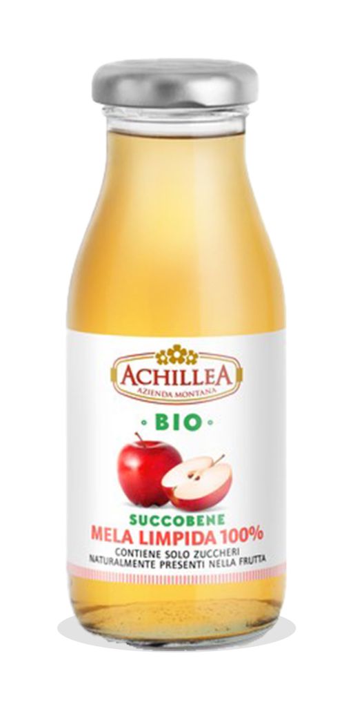 SUCCO MELA LIMPIDA ACHILLEA 20cl  | 6BT X 20cl ACHILLEA VENDUTO A CARTONE INTERO PRENOTAZIONE NON RENDIBILE