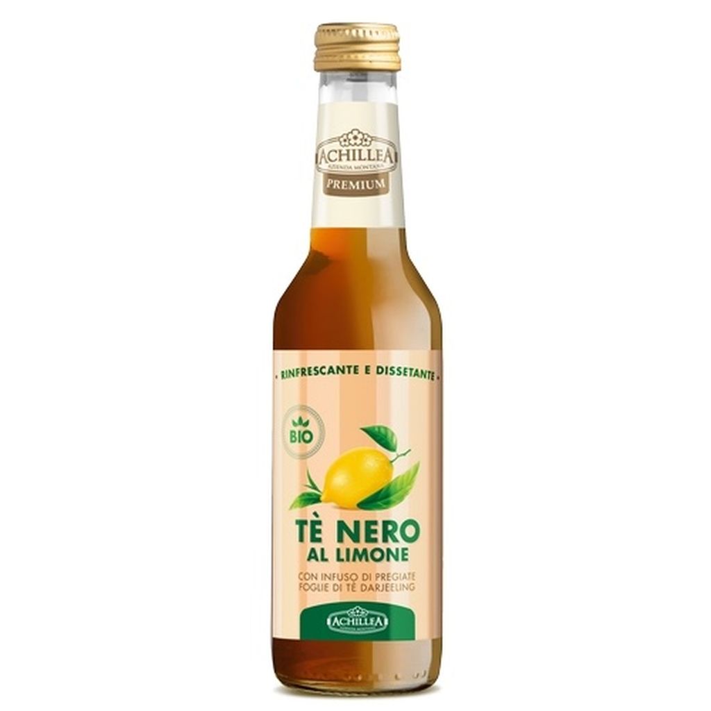 TEA NERO AL LIMONE VETRO VAP  | 12BT X 27,5cl ACHILLEA VENDUTO A CARTONE INTERO PRENOTAZIONE NON RENDIBILE