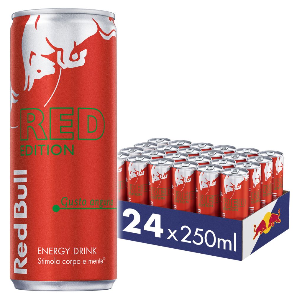 RED BULL ENERGY DRINK RED EDITION ANGURIA  | 12BT X 25cl RED BULL VENDUTO A CARTONE INTERO PRENOTAZIONE NON RENDIBILE