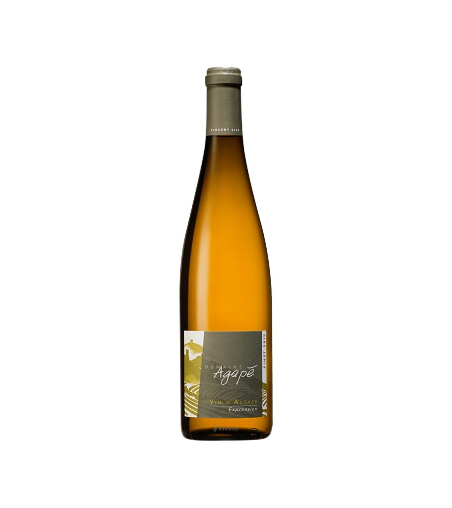 PINOT GRIS ALSACE EXPRESSION AOC  | 6BT X 750ml DOMAINE AGAPE' 2021 13,5°  PRENOTAZIONE NON RENDIBILE
