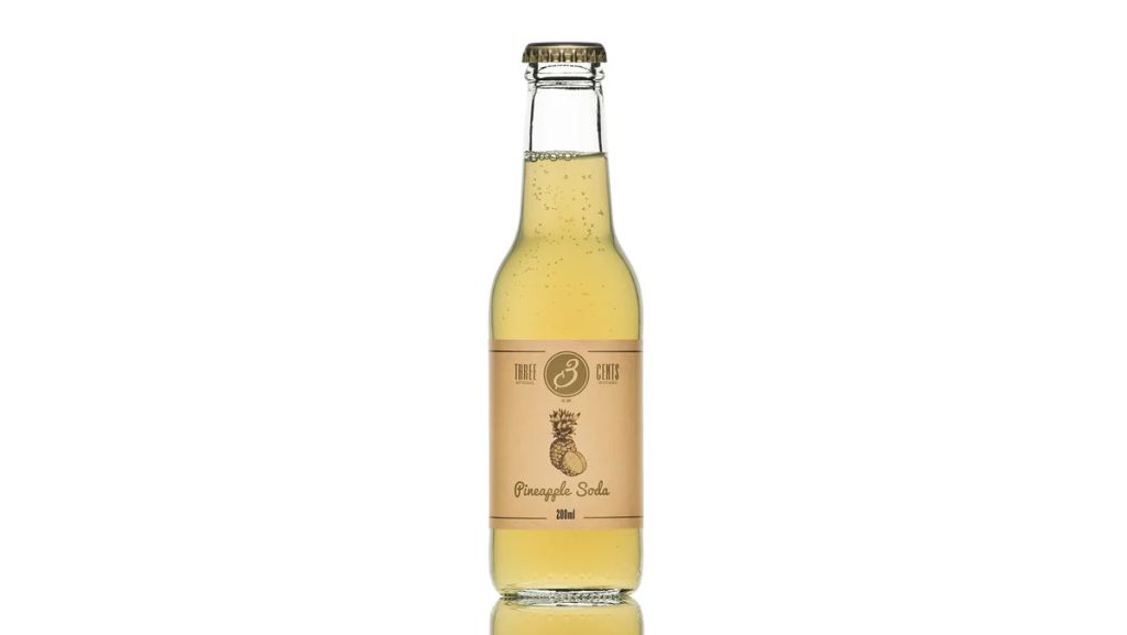 PINEAPPLE SODA 20cl | 24BT X 20cl THREE CENTS  VENDUTO A CARTONE INTERO PRENOTAZIONE NON RENDIBILE
