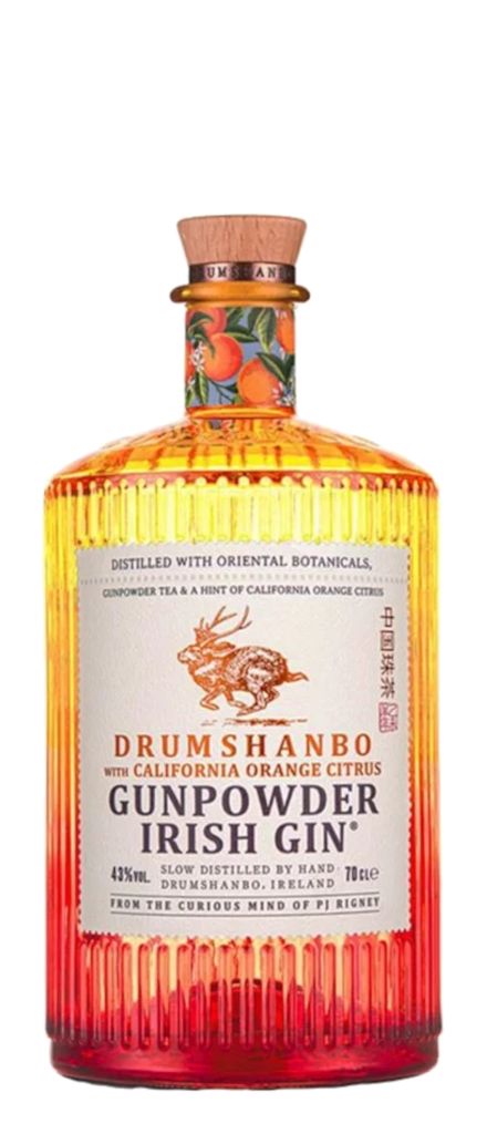 GIN GUNPOWDER CALIFORNIA ORANGE IRISH GIN 70 cl | 6BT X 70cl THE SHED DISTILLERY 43°  PRENOTAZIONE NON RENDIBILE
