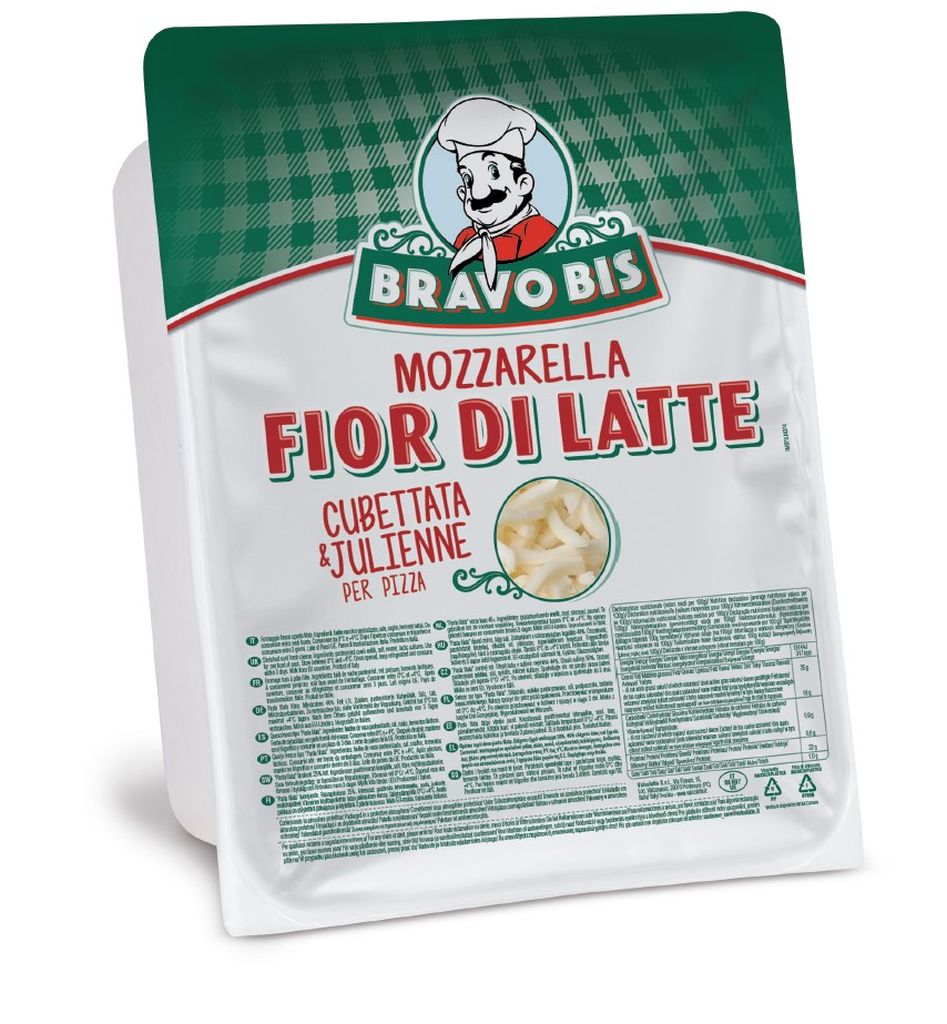 MOZZARELLA JULIENNE TAGLIO XL VASCHETTA | CT: 4CF x 2,5kg | BRAVO BIS