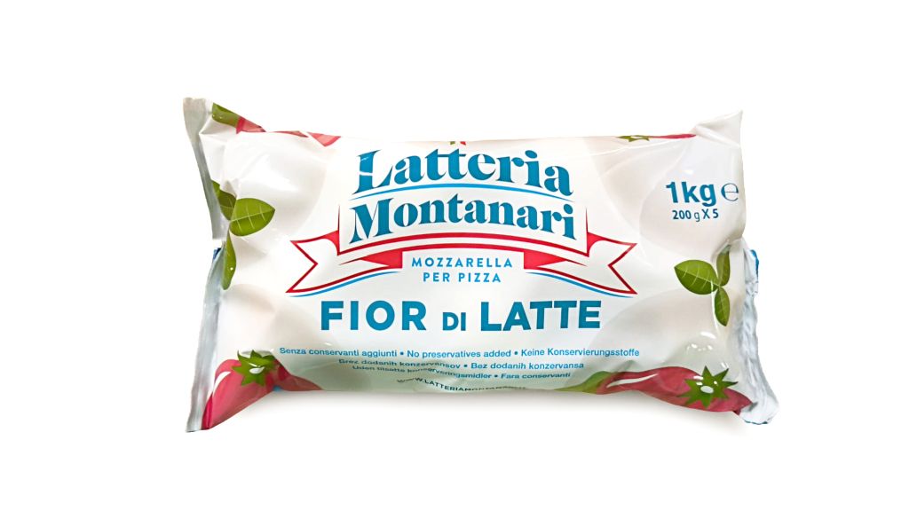 MOZZARELLA FIOR DI LATTE BOCCONCINO ITA | CT: 5CF X 5PZ X 200g | LATTE CARSO - LATTERIA MONTANARI