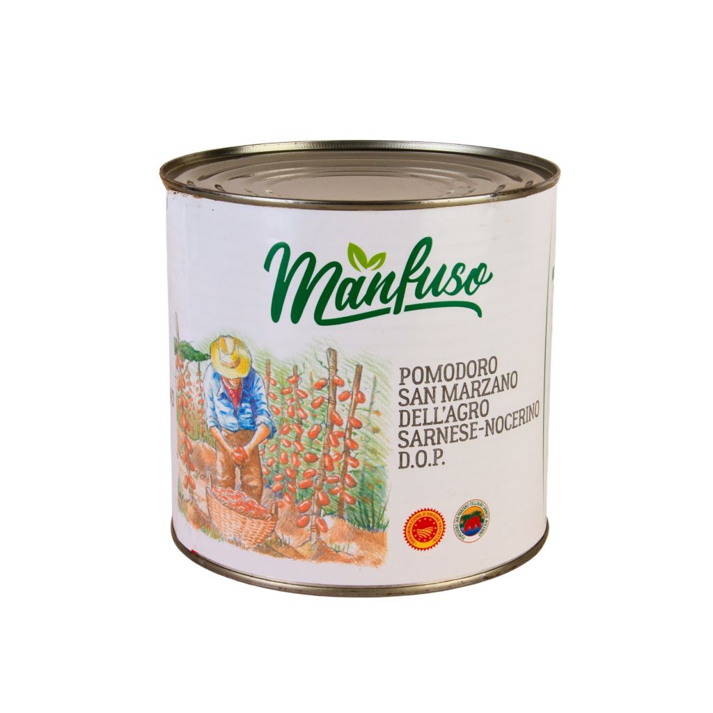 POMODORI PELATI SAN MARZANO D.O.P. 6X2,5kg MANFUSO