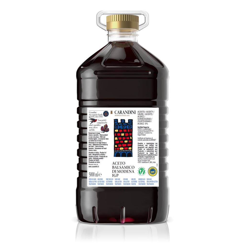 ACETO BALSAMICO DI MODENA IGP TANICA | 2CF X 5l | ACETIFICIO CARANDINI EMILIO