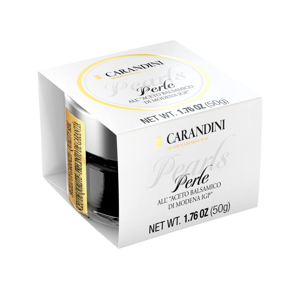 PERLE ACETO BALSAMICO DI MODENA IGP | CT: 8CF X 50g | ACETIFICIO CARANDINI EMILIO