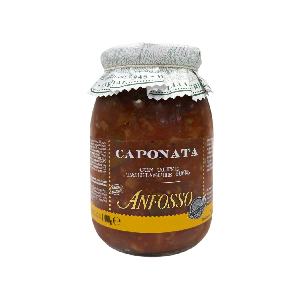 CAPONATA CON OLIVE TAGGIASCHE | CT: 2CF X 1kg | ANFOSSO