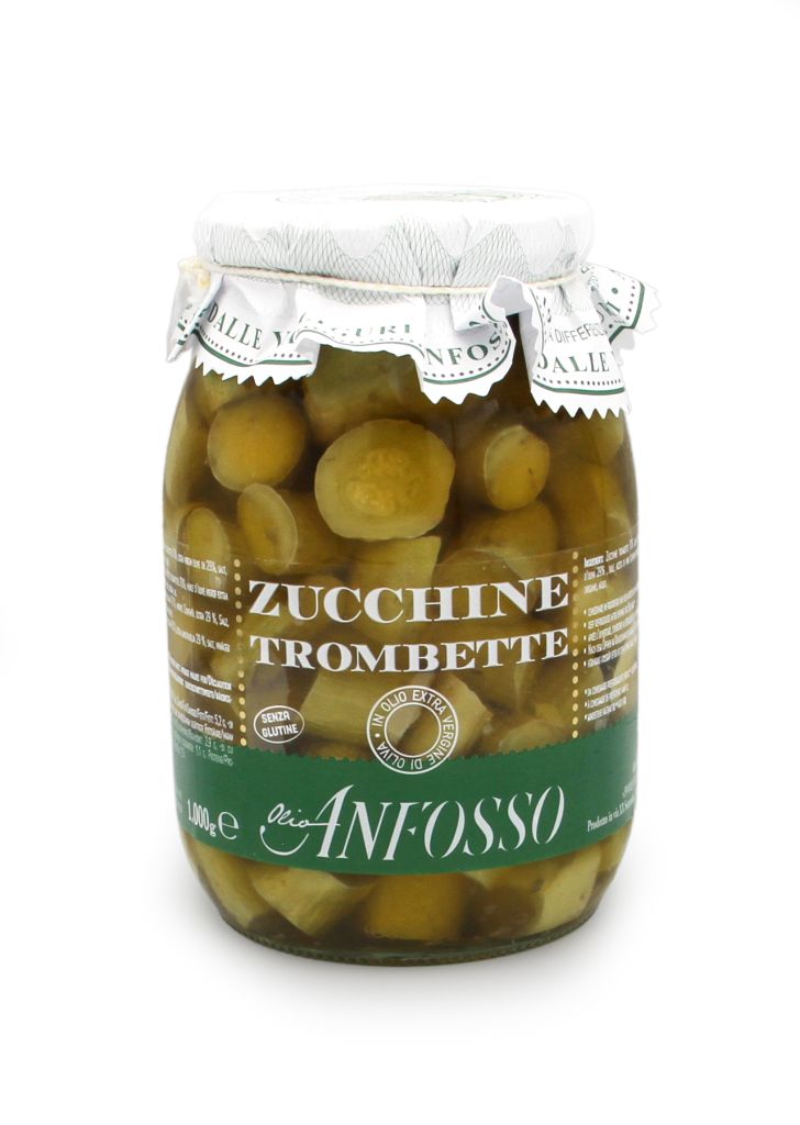 ZUCCHINE TROMBETTE OLIO EVO | CT: 2CF X 1kg | ANFOSSO