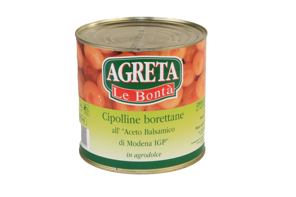CIPOLLINE BORETTANE ACETO BALSAMICO 3/1 | 6CF X 2600g | AGRETA