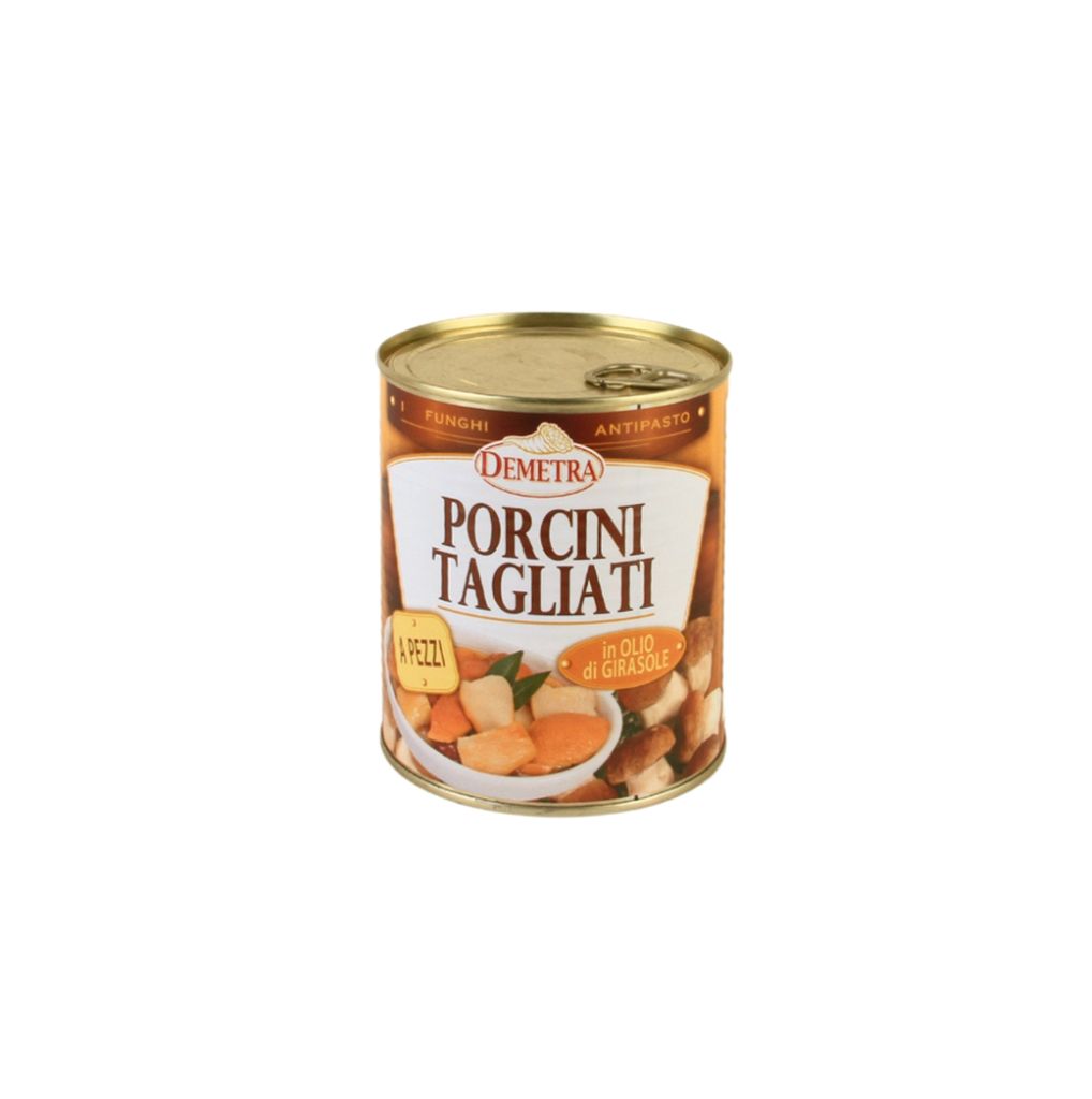 PORCINI TAGLIATI OLIO GIRASOLE | CT: 6CF X 800g | DEMETRA