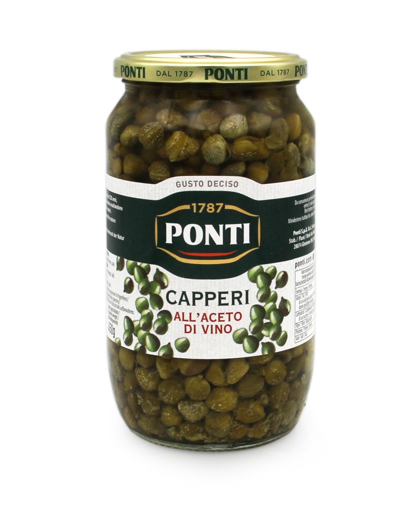 CAPPERI VASO ACETO HALAL | CT: 6CF X 720ml | PONTI