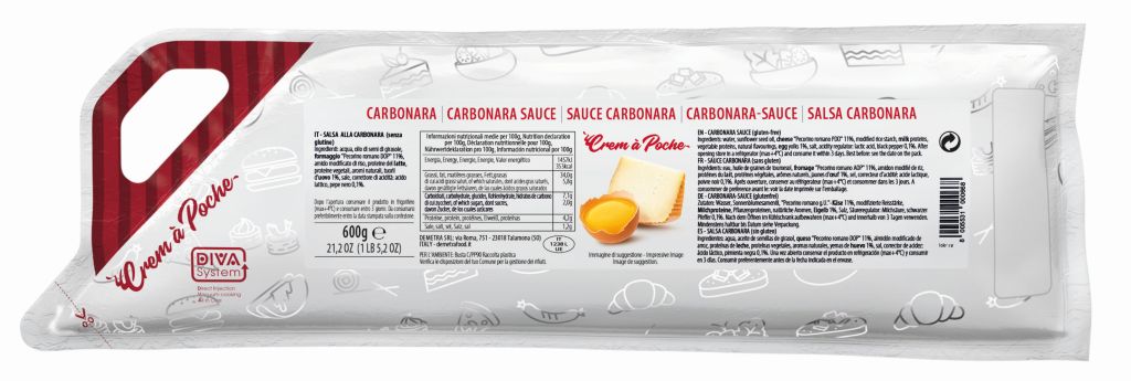 SALSA CARBONARA SAC A POCHE | CT: 6CF X 600g | DEMETRA