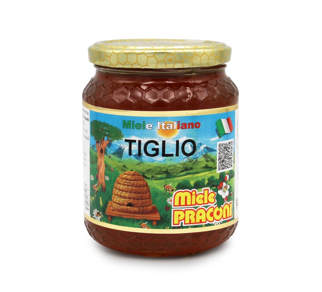 MIELE DI TIGLIO VASO VETRO | CT: 6CF X 500g | PRACONI