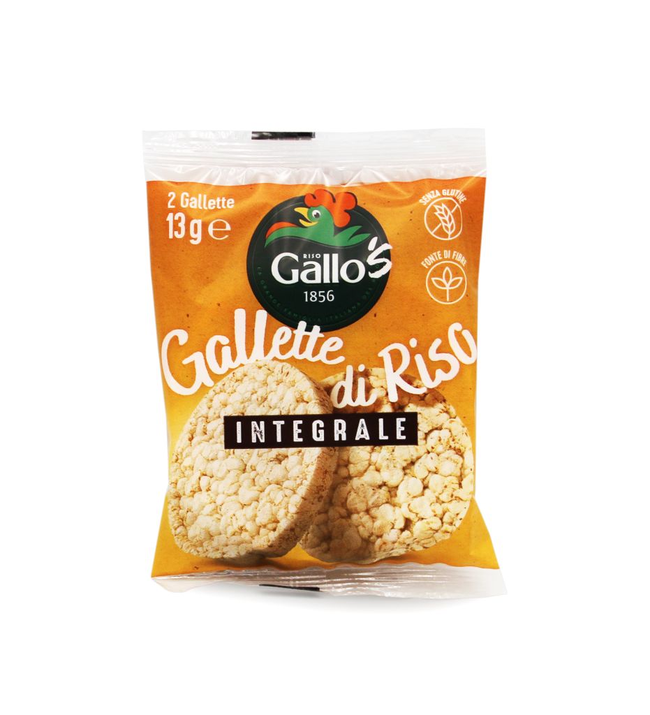 GALLETTE DI RISO INTEGRALE MONOPORZIONE DUOPACK