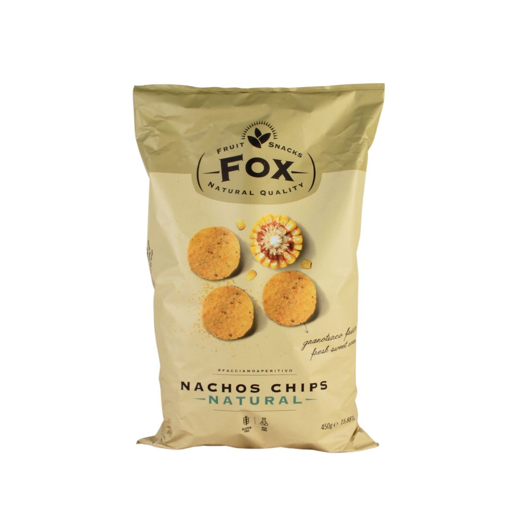 NACHOS CHIPS NATURAL 6X450g FOX