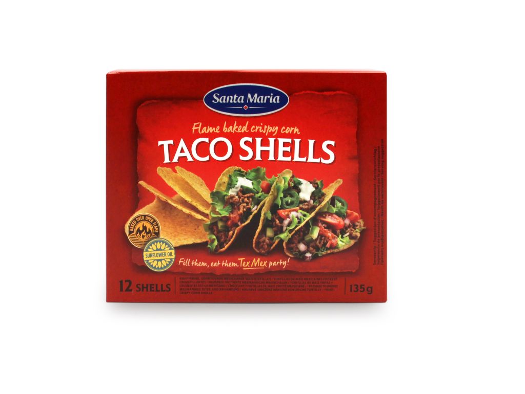 TACO SHELLS TORTILLAS 12X135g SANTA MARIA