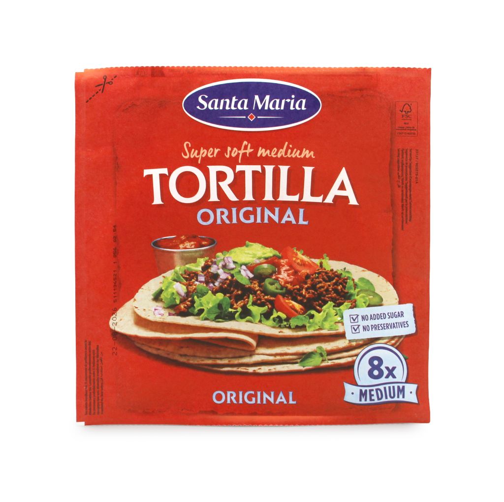 TORTILLAS FRESCHE MORBIDE 12X320g SANTA MARIA