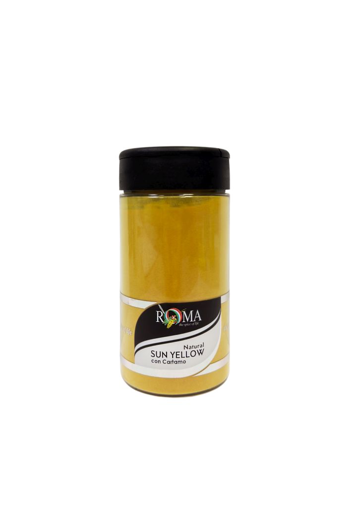 COLORANTE NATURAL SUN YELLOW | 6CF X 140g | ROMA FINE FOODS