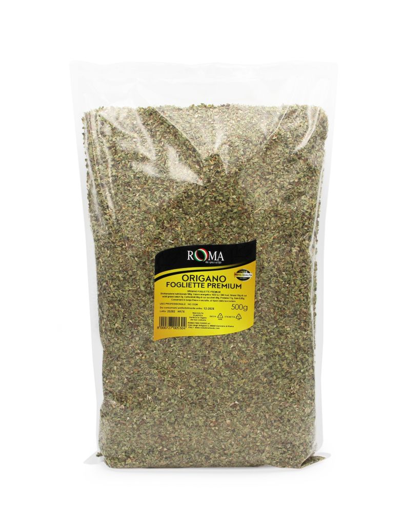 ORIGANO FOGLIETTE PREMIUM | CT: 10CF X 500g | ROMA FINE FOODS