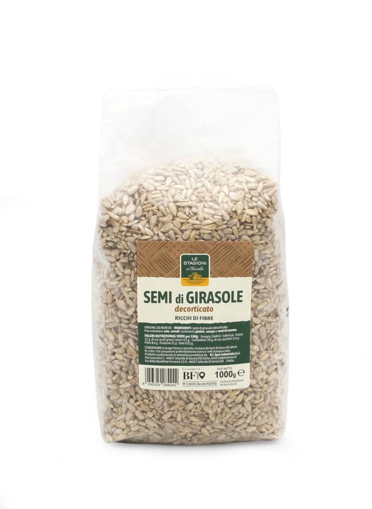 SEMI GIRASOLE DECORTICATO | CT: 6CF X 1kg | BF - LE STAGIONI IN TAVOLA