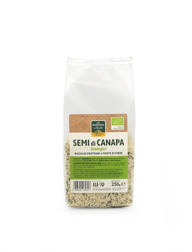 SEMI CANAPA | CT: 12CF X 250g | BF - LE STAGIONI IN TAVOLA