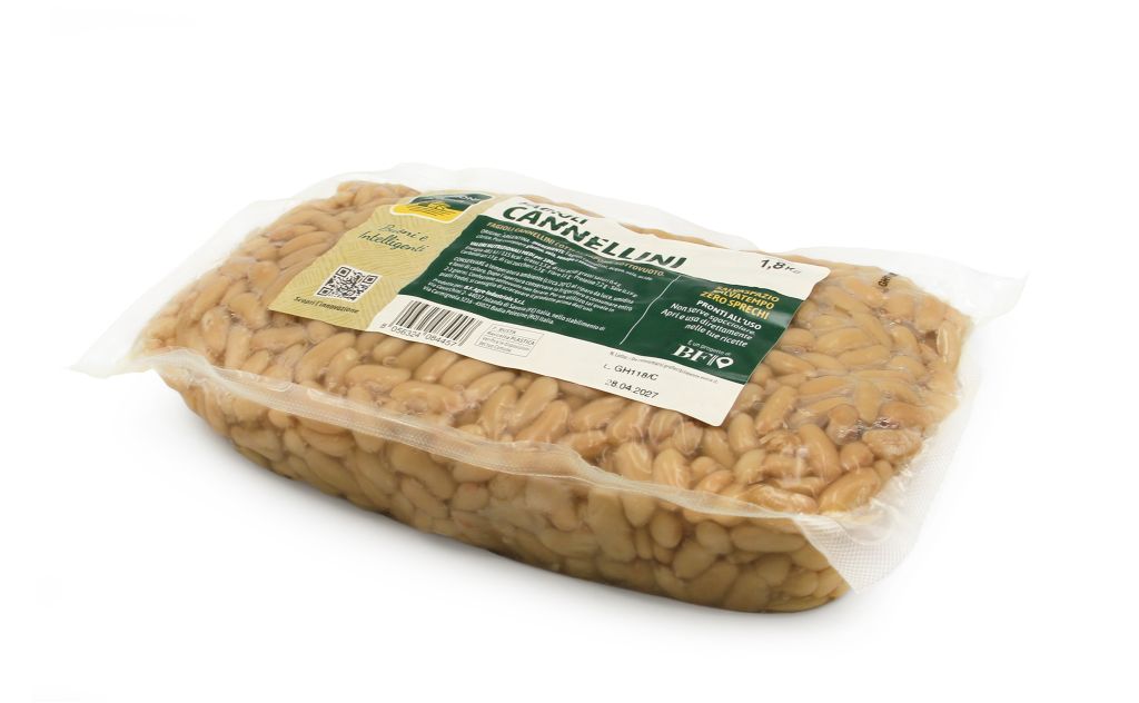 FAGIOLI CANNELLINI AL VAPORE SOTTOVUOTO | CT: 4CF X 1,8kg | BF - LE STAGIONI IN TAVOLA