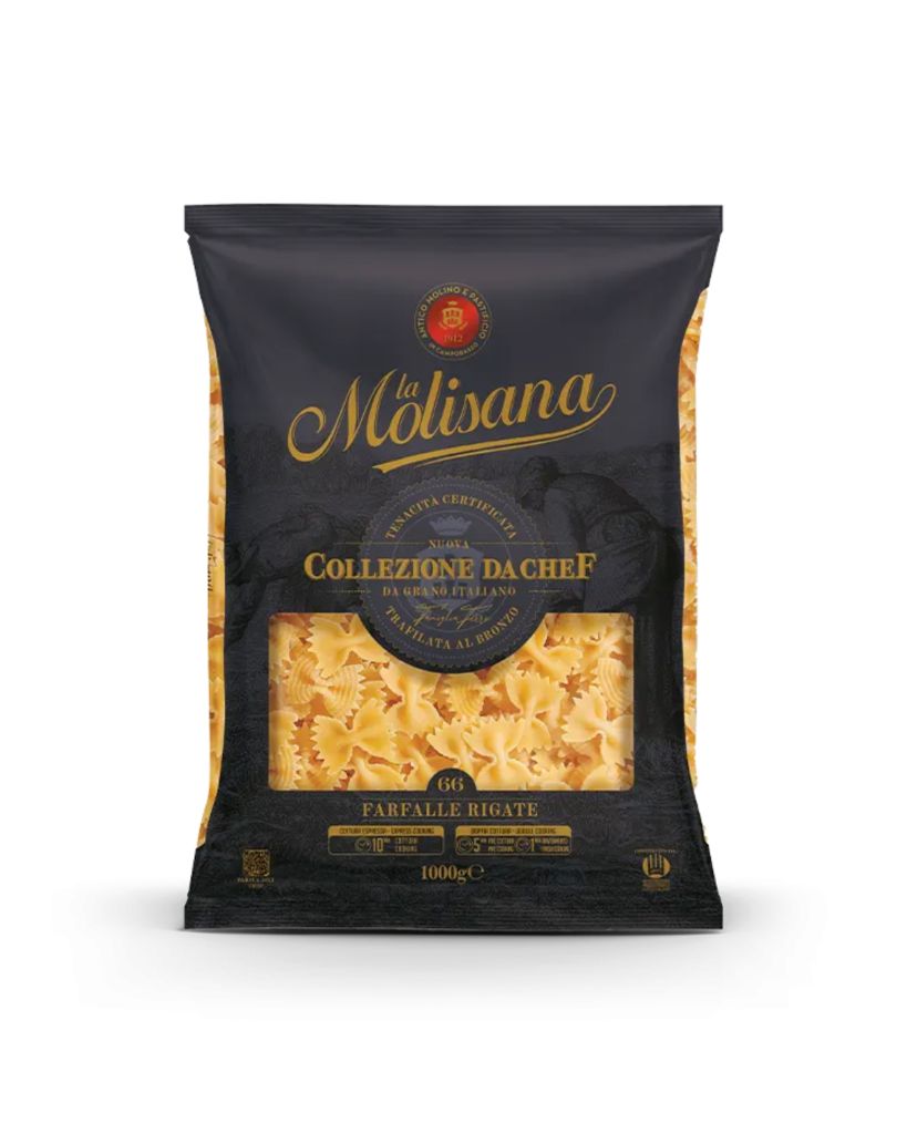 FARFALLE RIGATE GRANO ITALIANO | CT: 12CF X 1kg | LA MOLISANA