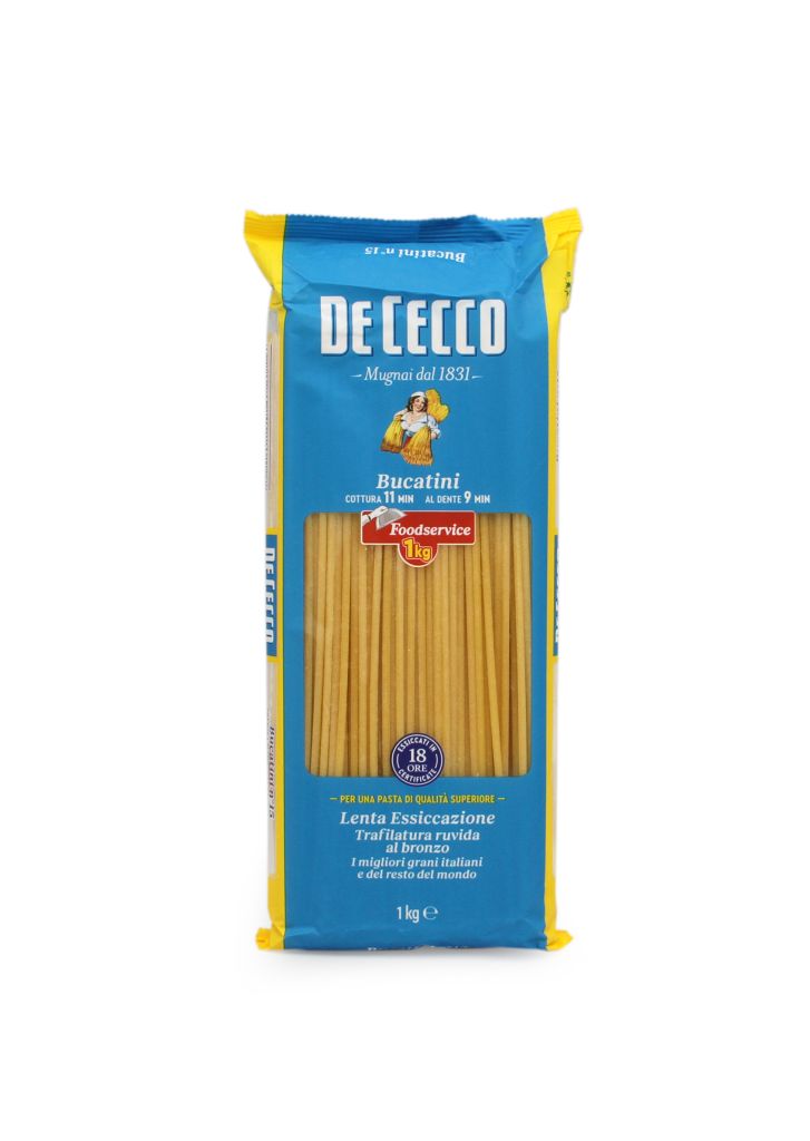 BUCATINI 15 FOOD SERVICE | 12CF X 1kg | DE CECCO CATERING