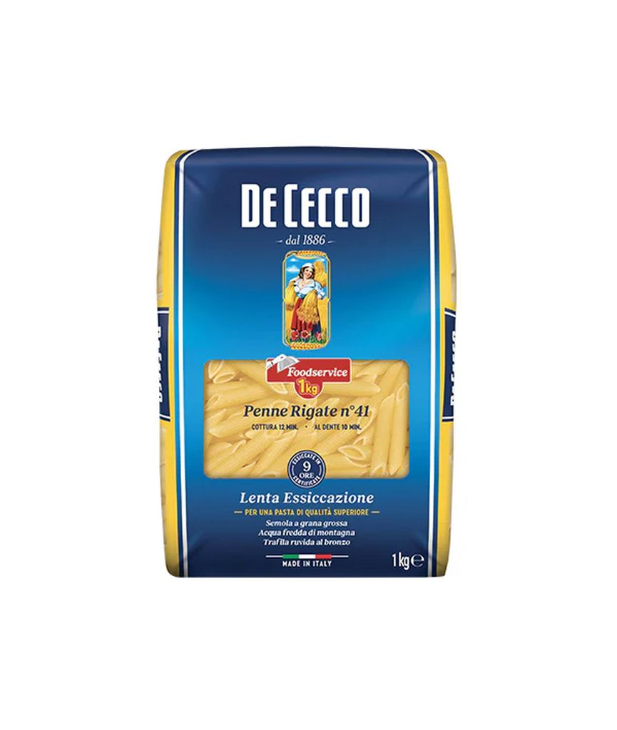PENNE RIGATE 41 FOOD SERVICE | 12CF X 1kg | DE CECCO CATERING