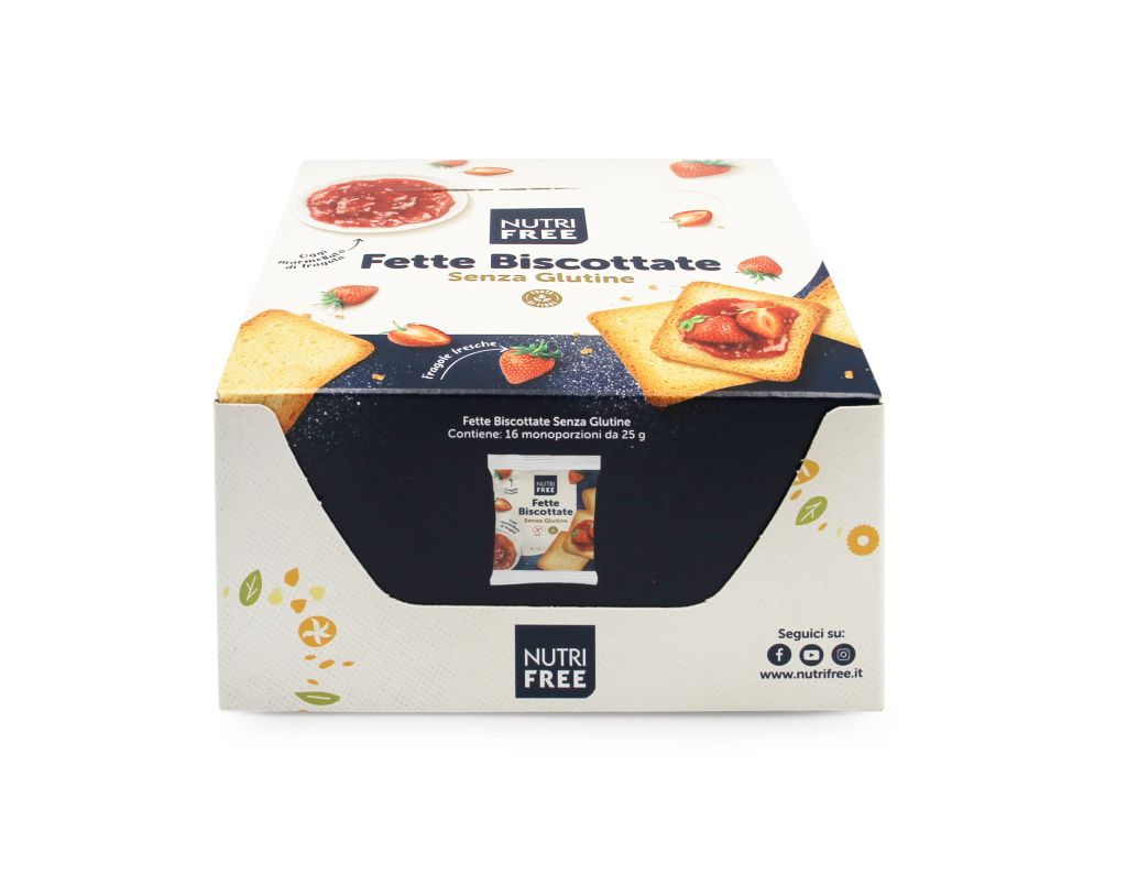 FETTE BISCOTTATE SENZA GLUTINE | 48PZ X 25g | NTFOOD