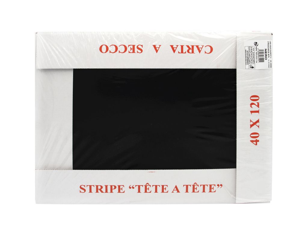 RUNNER 'TETE A TETE' 40X120cm NERO