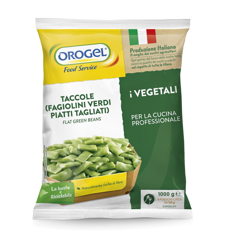 TACCOLE (FAGIOLI VERDI PIATTI TAGLIATI) | 6CF X 1kg | OROGEL
