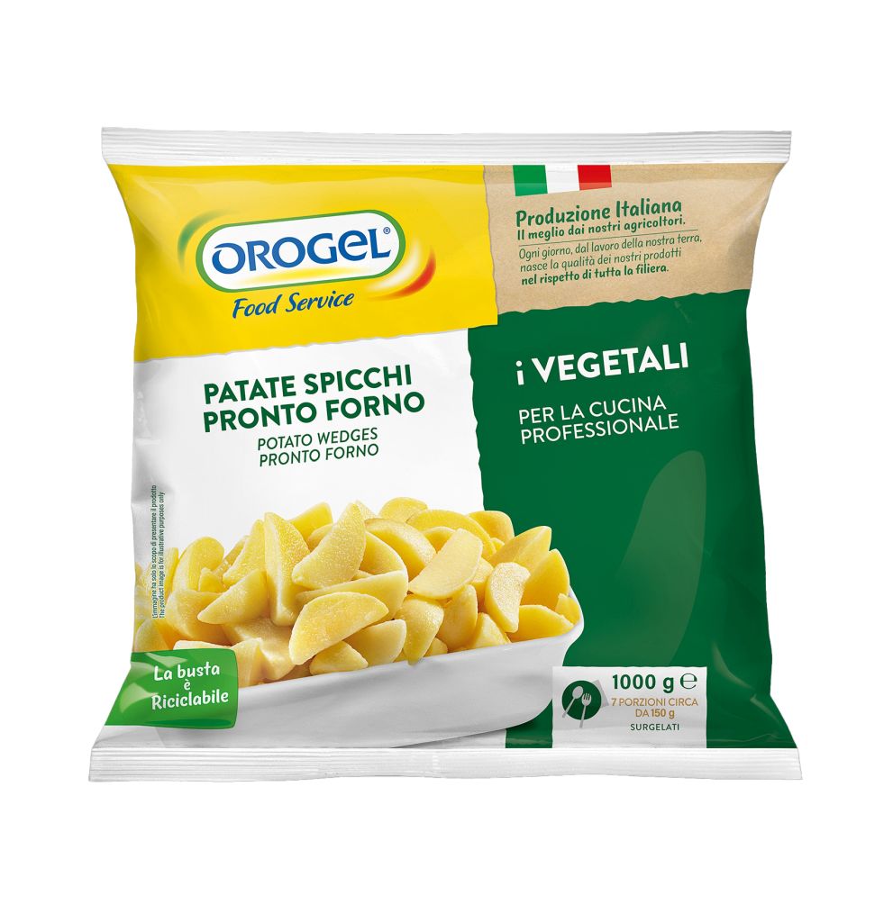 PATATE SPICCHI PRONTO FORNO | 6CF X 1kg | OROGEL