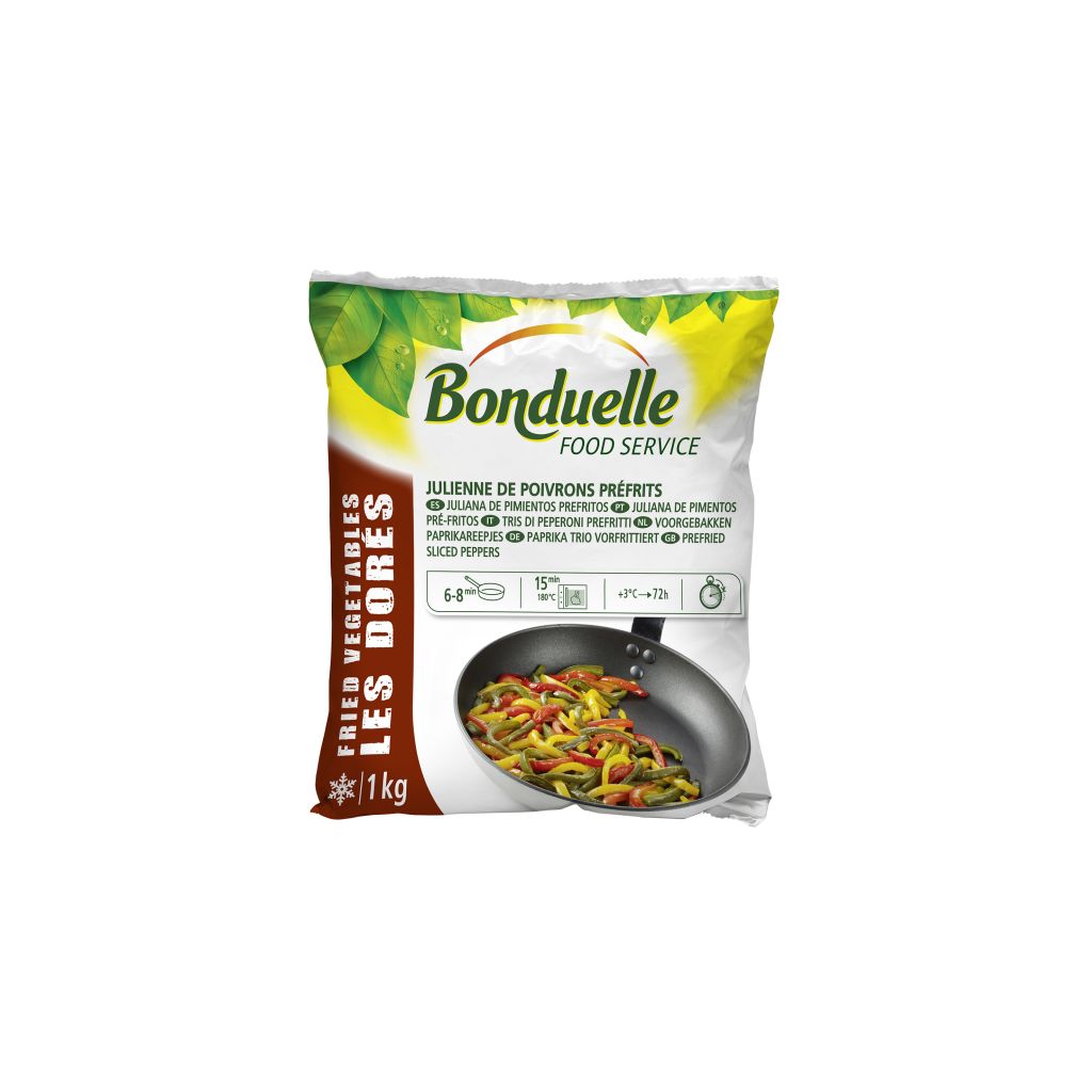 TRIS PEPERONI PREFRITTI | 6CF X 1kg | BONDUELLE