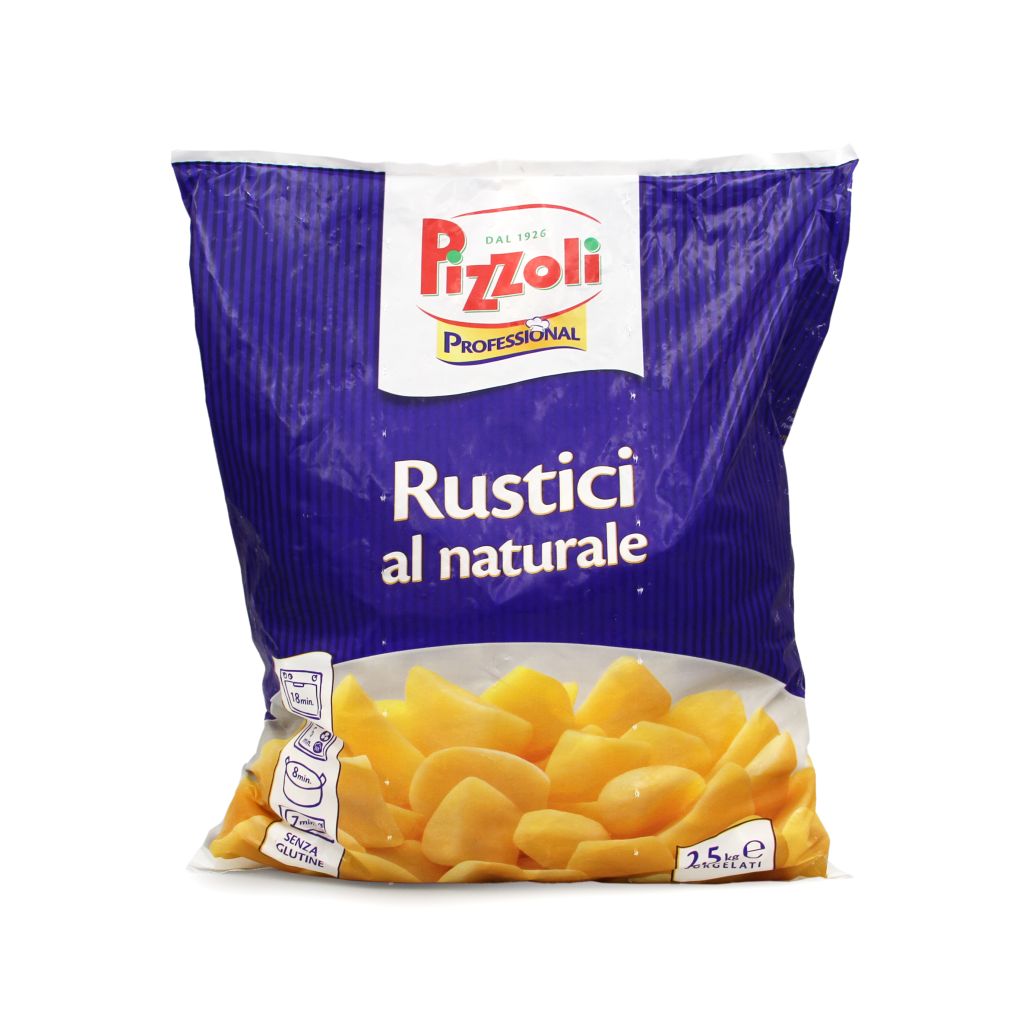 PATATE RUSTICI AL NATURALE | CT: 4CF X 2,5kg | PIZZOLI