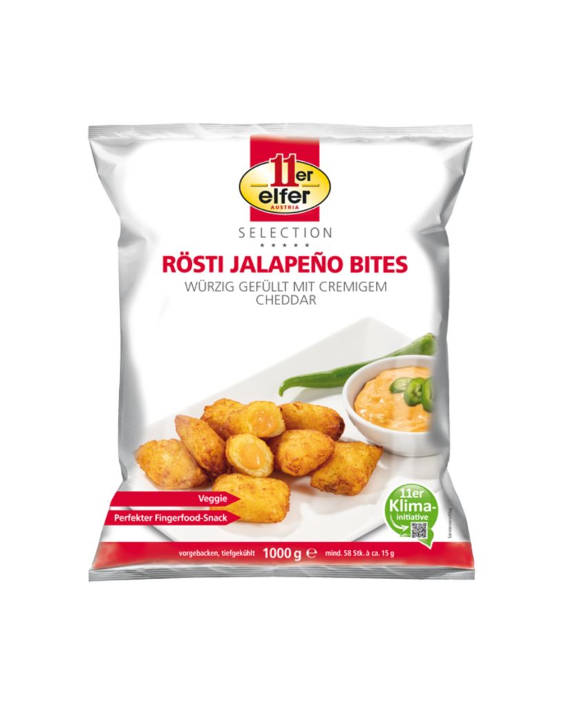 ROSTI SNACK CHEDDAR E JALAPENO | CT: 4CF X 1kg | 11ER NAHRUNGSMITTEL