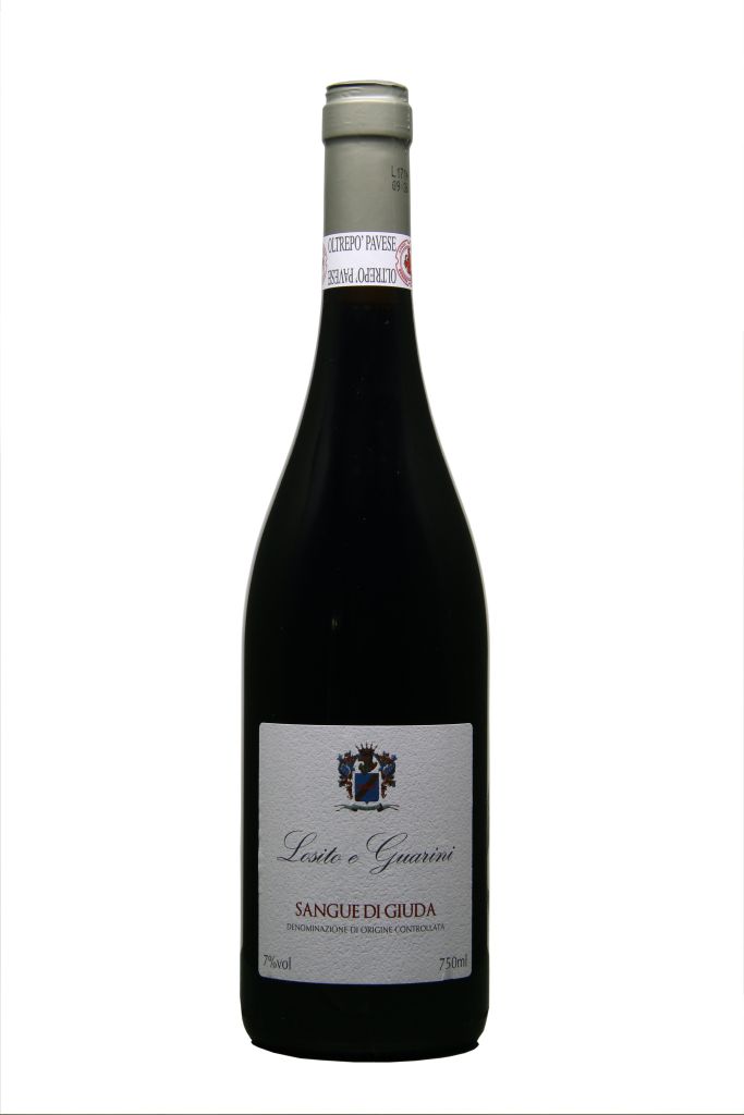 SANGUE DI GIUDA OLTREPO' PAVESE DOC | 6 BT X 750 ml 2016 LOSITO & GUARINI 7° VENDUTO A CARTONE INTERO PRENOTAZIONE NON RENDIBILE