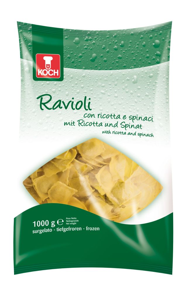 RAVIOLI RICOTTA SPINACI | 1 CT X 6CF X 1kg | KOCH