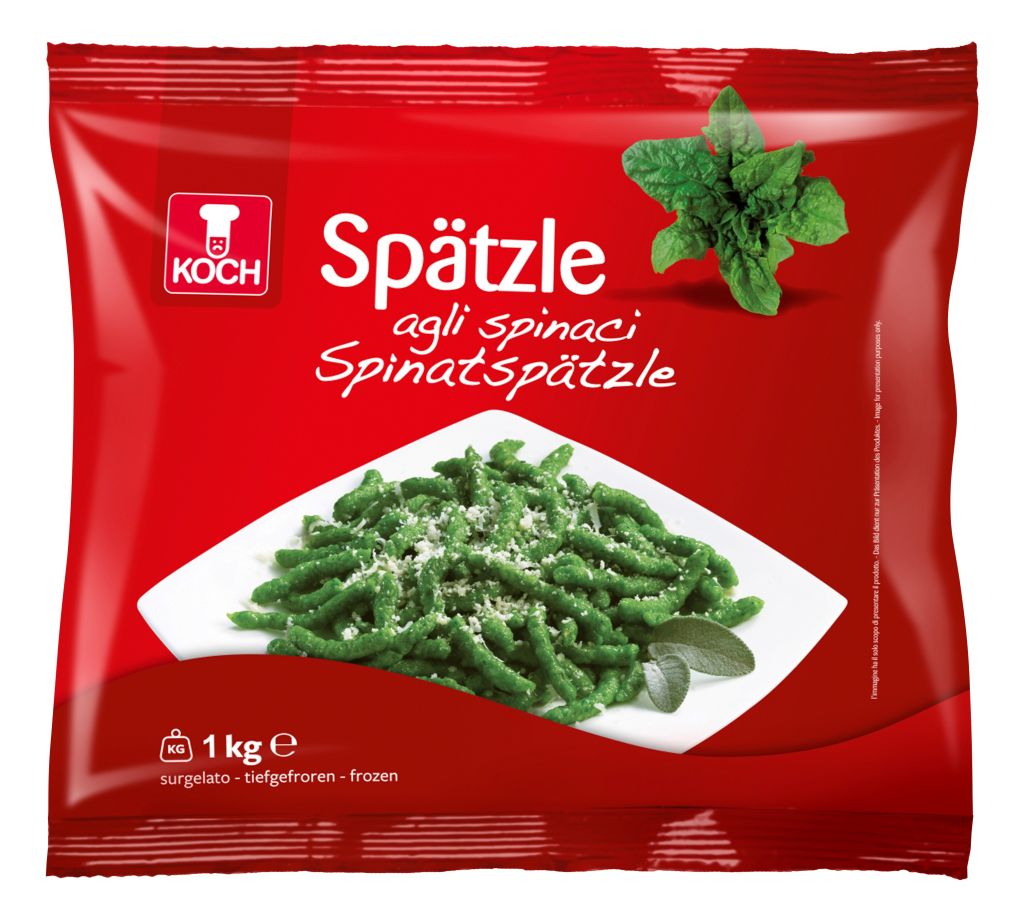 GNOCCHETTI SPAETZLE (TIROLESI)SPINACI | 10CF X 1kg | KOCH
