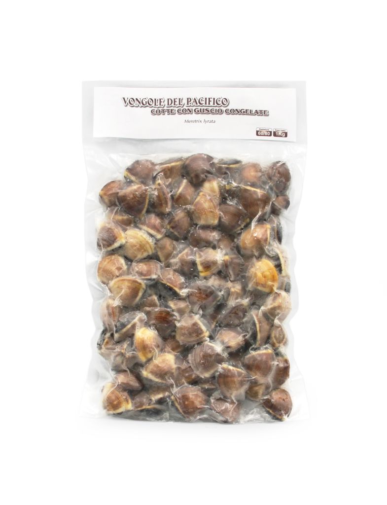 VONGOLA DEL PACIFICO 60/80 SCURA PRECOTTA