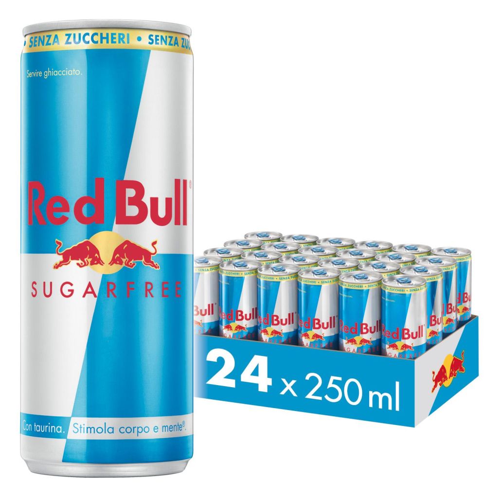 RED BULL ENERGY DRINK SENZA ZUCCHERI | 24BT X 25cl RED BULL VENDUTO A CARTONE INTERO PRENOTAZIONE NON RENDIBILE