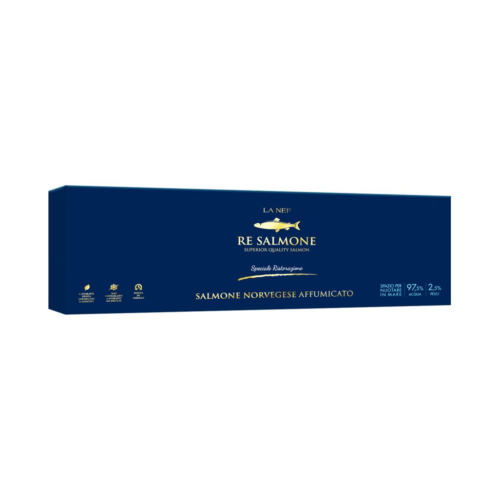 SALMONE NORV AFFUM PREAFF S/P 1kg+SCATOLA RE SALMO