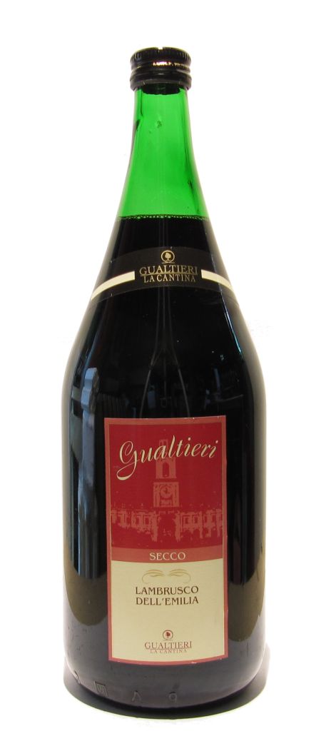 LAMBRUSCO SECCO EMILIA IGP | MAGNUM 6 BT X 1,5 l GUALTIERI 10,5° VENDUTO A CARTONE INTERO PRENOTAZIONE NON RENDIBILE