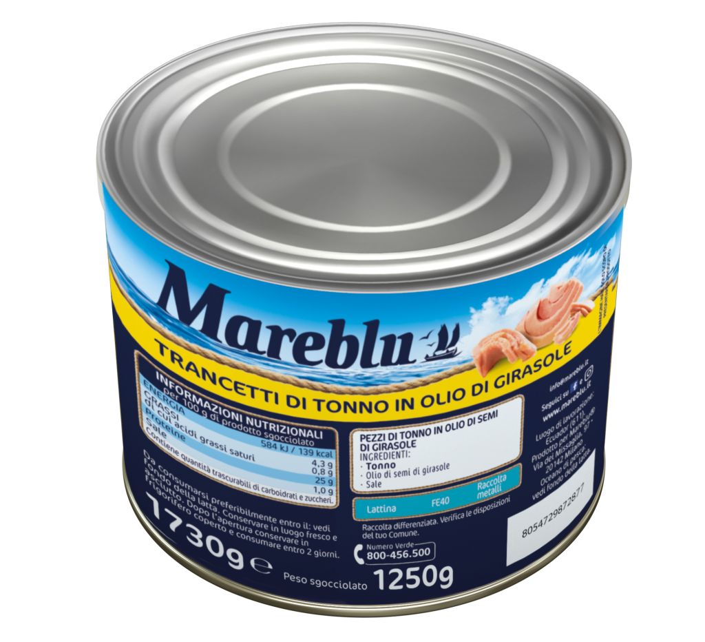 TONNO MAREBLU OLIO GIRASOLE 1,73kg